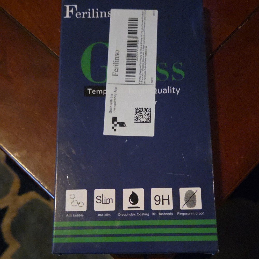 Ferilinso Blue and Green Glass Screen Protector